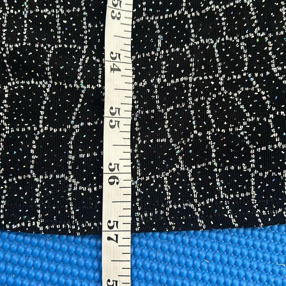 Scoot  McClintock Black Silver Sequined Opened back Diamond Straps Maxi …